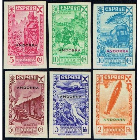 1938 ED. Andorra Beneficencia 1s/6s *