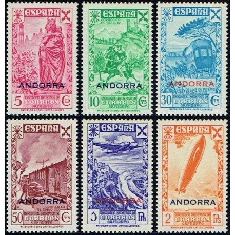 1943 ED. Andorra Beneficencia 7/12 **