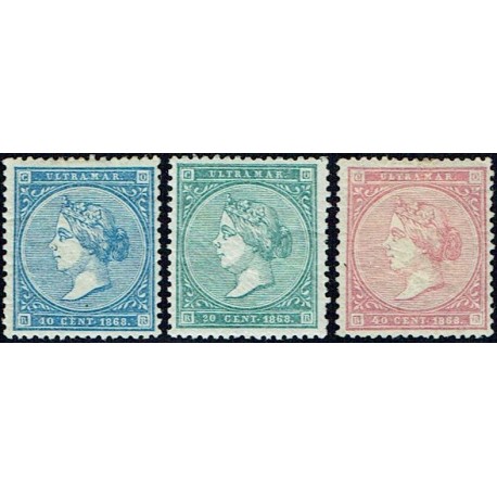 1868 ED. Antillas 13/15 *