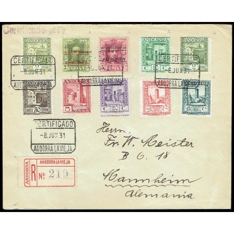 Colonias Españolas ED. Andorra 01/02, 15 [x2], 16/21