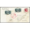 Graf Zeppelin A Brasil y reexpedido a Argentina ED. 321 [x4], 322