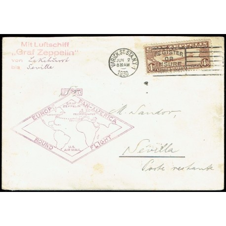 Graf Zeppelin Extranjero Estados Unidos