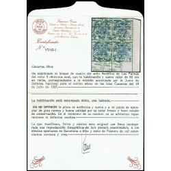 1937 ED. Canarias 32hhd ** [x4]