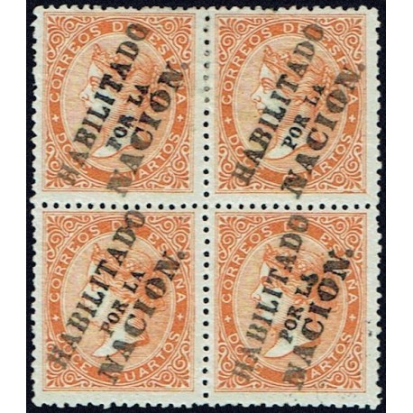 1868 ED. 089A * Madrid (N) [x4]