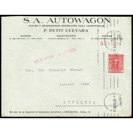 1925-1931 ED. 45 us Enteros Postales Privados