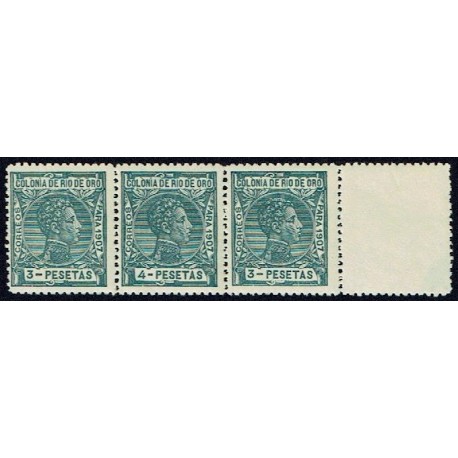 1907 ED. Río de Oro 30/31ec ** [x3]