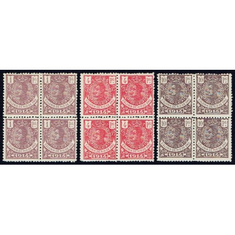 1914 ED. Río de Oro 88/90 ** [x4]