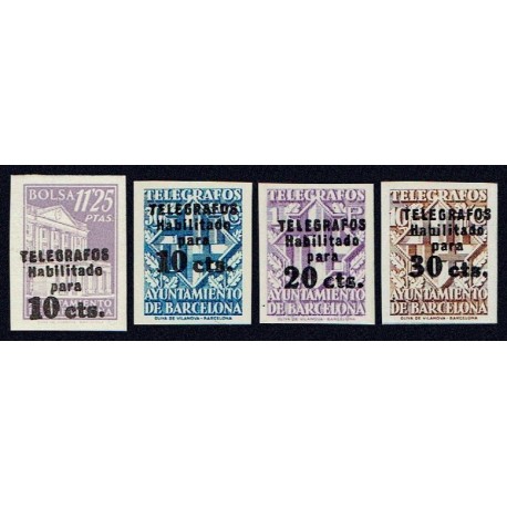 1942-1945 ED. Barcelona - Telégrafos 17s/20s **