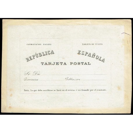 1874 ED. 6Pb * Tarjetas Entero Postales