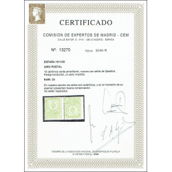 1911 ED. Giro Postal 2ii *
