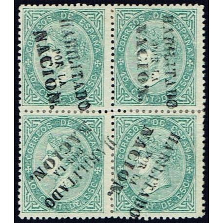 1868 ED. 091 + 091hi * Madrid (N) [x4]