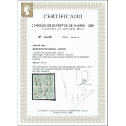 1868 ED. 091 + 091hi * Madrid (N) [x4]