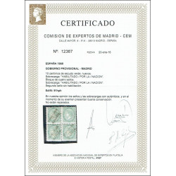 1868 ED. 091 + 091hph * Madrid (N) [x4]