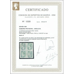 1868 ED. 091 * Andalucía (A) [x4]