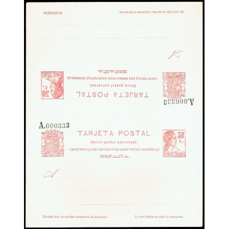 1933 ED. 74 ** Tarjetas Entero Postales