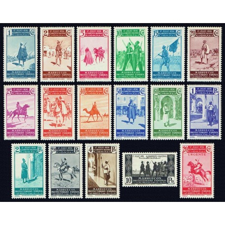 1937 ED. Marruecos 169/185 **