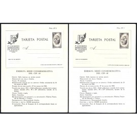1960 ED. 88M/89M Dípticos Tarjetas Entero Postales