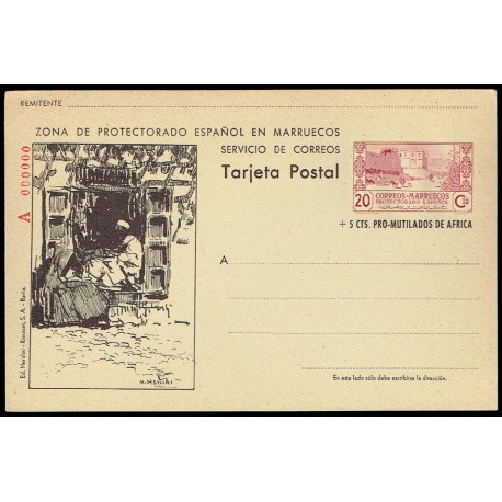 1944 ED. 075N * Enteros Postales Marruecos