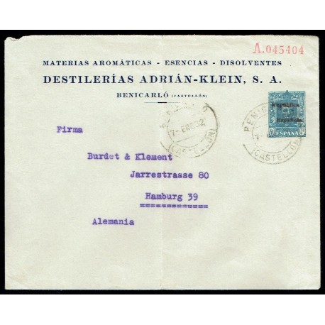 1931-1939 ED. 69 us Enteros Postales Privados