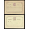 1875 ED. 7/7A * Tarjetas Entero Postales