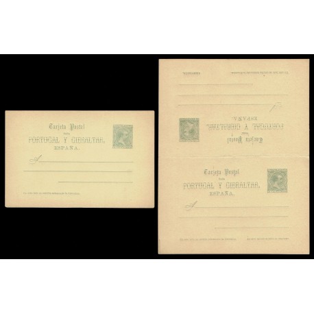 1890 ED. 25/26 * Tarjetas Entero Postales