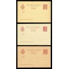 1892 ED. 31/31A/31B * Tarjetas Entero Postales