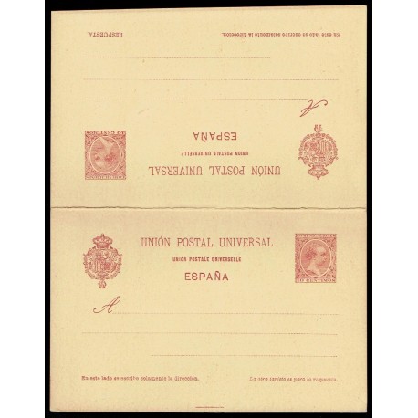 1892 ED. 33B * Tarjetas Entero Postales