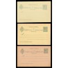 1893 ED. 34/34A/34B * Tarjetas Entero Postales