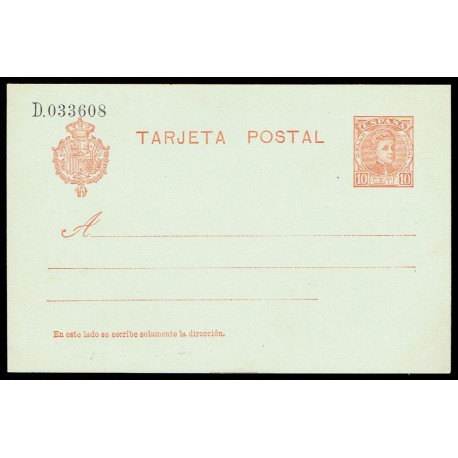 1904 ED. 45A * Tarjetas Entero Postales