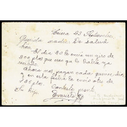 Tarjeta Postal de Campaña - Milicias Antifascistas de Catalunya - Marca de Censura de Lécera (Zaragoza)