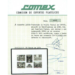 1939 ED. Beneficencia Huérfanos de Correos NE 34 *