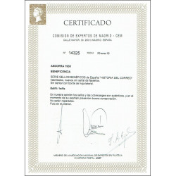 1938 ED. Andorra Beneficencia 1s/6s **