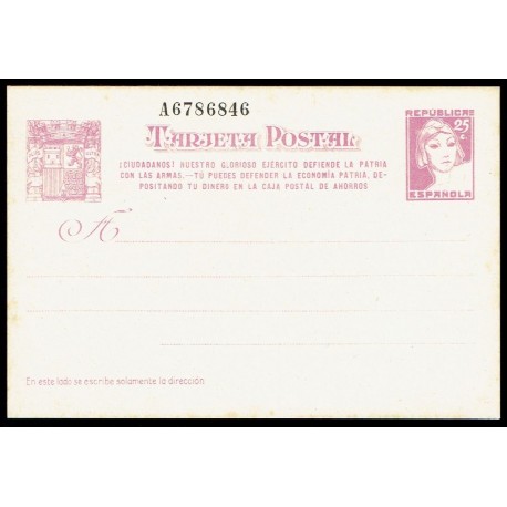 1937 ED. 80 * Tarjetas Entero Postales