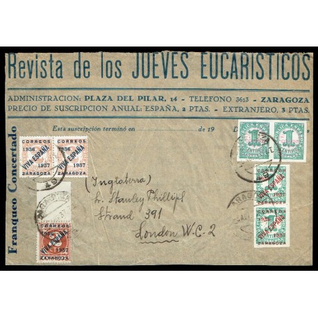 1937 ED. ELP Zaragoza 01 [x2], 26 [x2], 28 [x2], 29 us