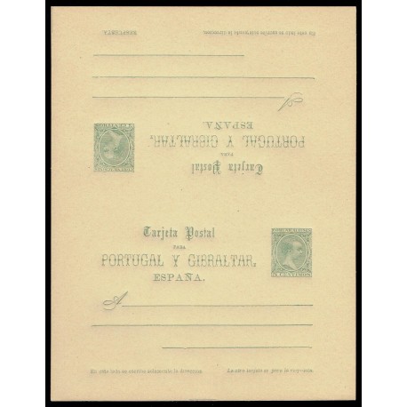 1890 ED. 26 ** Tarjetas Entero Postales