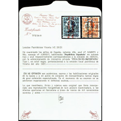 1937 ED. ELP Vitoria No Catalogados Alfonso XIII **/* - Tipo I