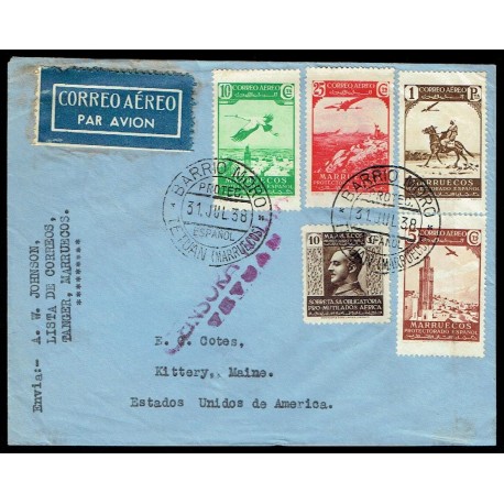 Colonias Españolas ED. Marruecos 186/188, 192, Benef. 1