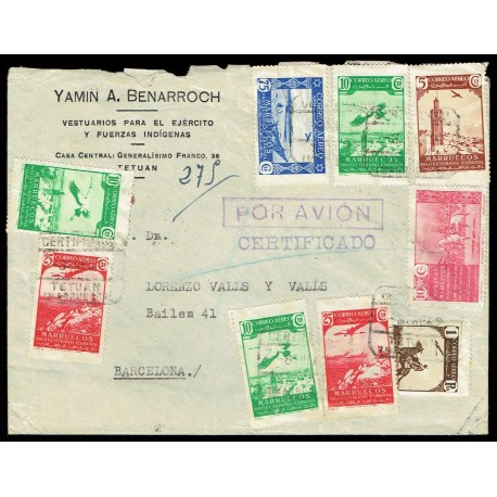 Colonias Españolas ED. Marruecos 186, 187 [x3], 188 [x2], 191/192, Benef. 14