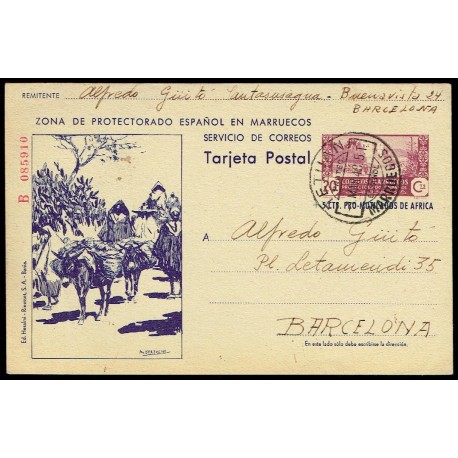 1944 ED. 078 us Enteros Postales Marruecos