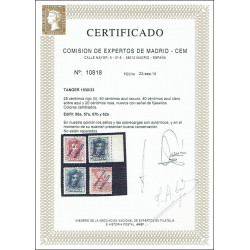 1929 ED. Tánger 55a/62a *