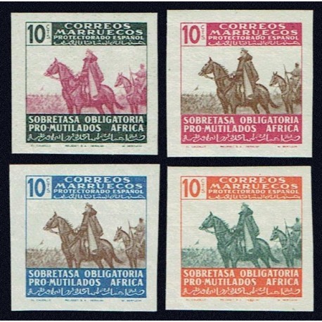 1945 ED. Marruecos Beneficencia 32s/35s **