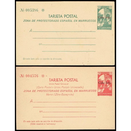 1933 ED. 1/2 * Enteros Postales Cabo Juby