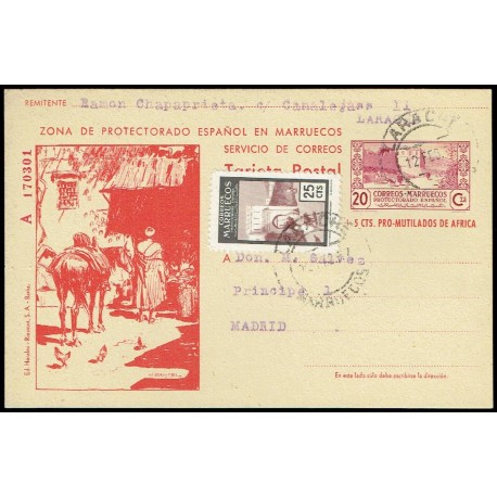 1944 ED. 065 us Enteros Postales Marruecos