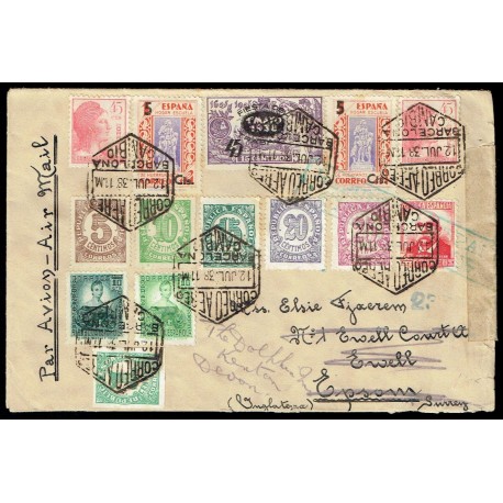 II República ED. 761, 677, 682, 732, 736, 745/749, 752 [x2], Beneficencia 27 [x2]