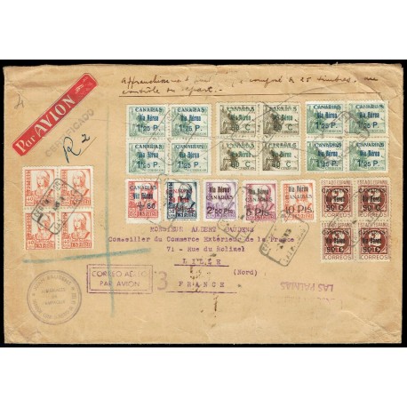 1938 ED. Canarias 44/45 [x4], 46 [x8], 47/51 us