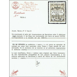 1929-1931 ED. Barcelona 05Ea/05Eb, 05Ee, 05Eg/05Ej *