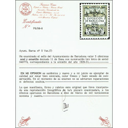 1929-1931 ED. Barcelona 05Ea/05Eb, 05Ee, 05Eg/05Ej *