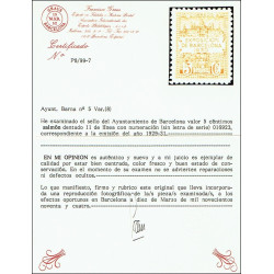 1929-1931 ED. Barcelona 05Ea/05Eb, 05Ee, 05Eg/05Ej *