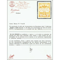 1929-1931 ED. Barcelona 05Ea/05Eb, 05Ee, 05Eg/05Ej *