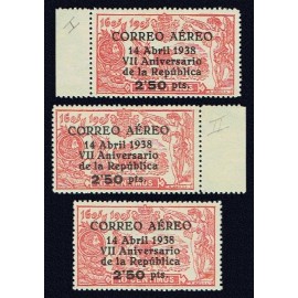 1938 ED. 756t, 756ta, 756tb **